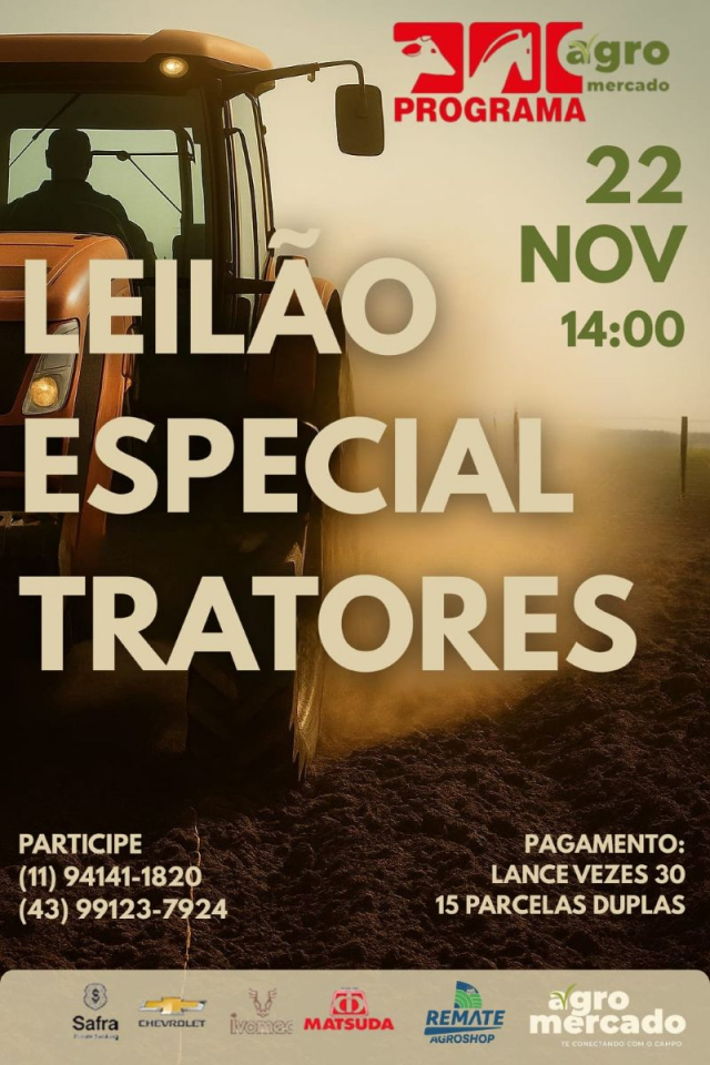 Leilão Virtual Especial Tratores