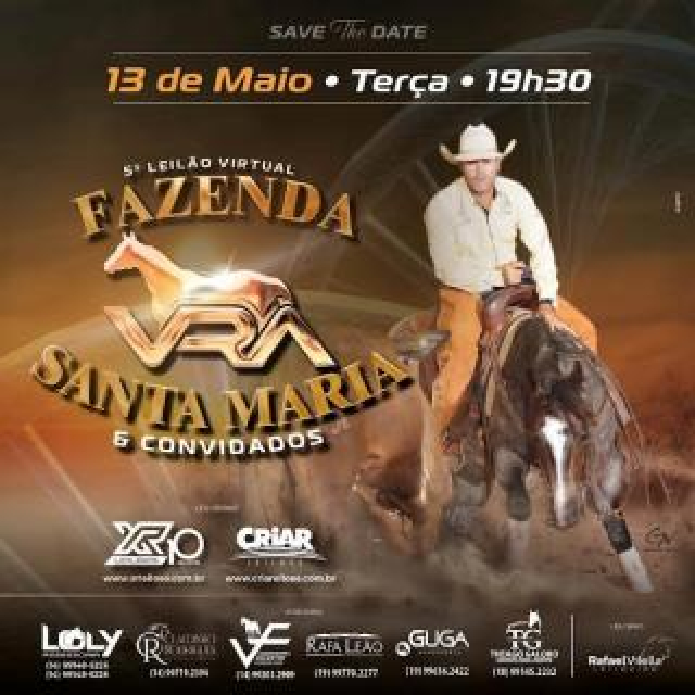 5º Leilão Virtual Fazenda Santa Maria e Convidados