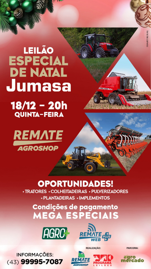 Leilão Virtual Especial de Natal Jumasa