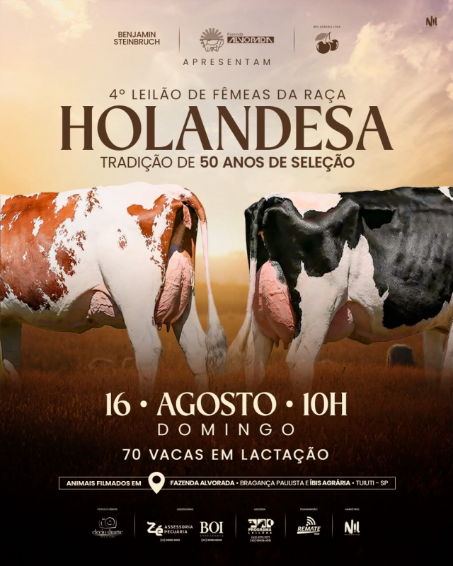 4º Leilão de Fêmeas da Raça Holandesa