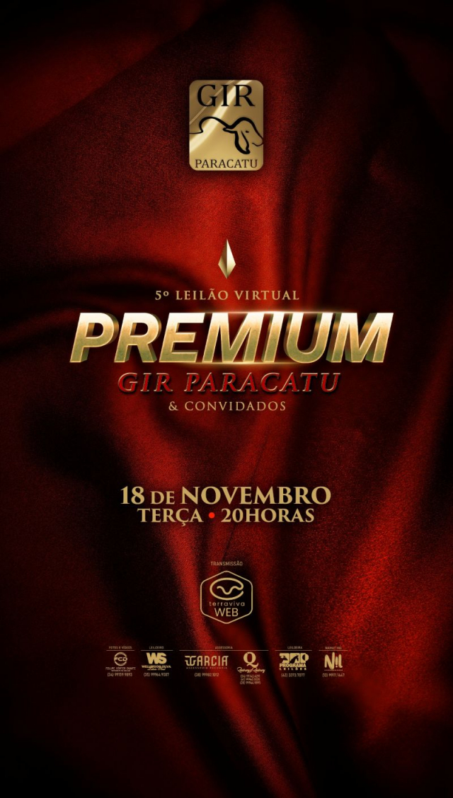 5º Leilão Virtual Premium - Gir Paracatu e Convidados