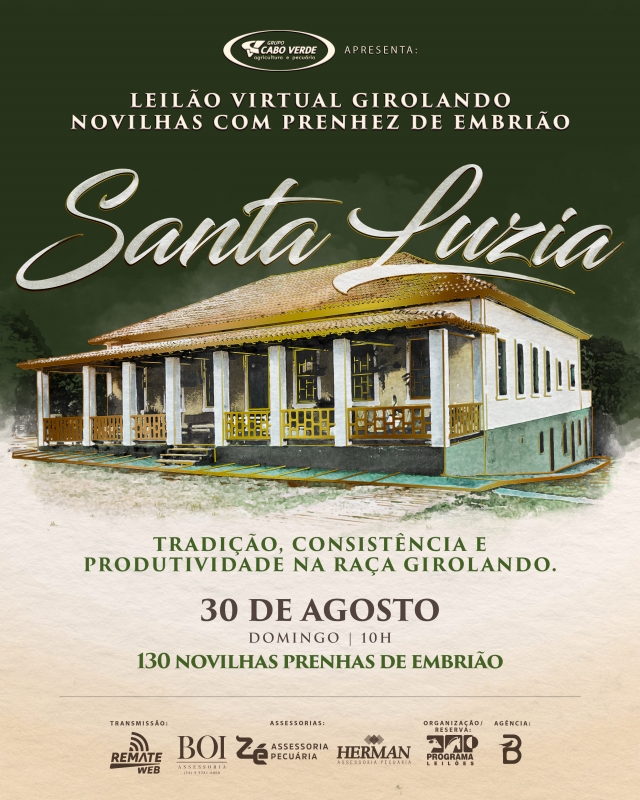 Leilão Girolando Santa Luzia