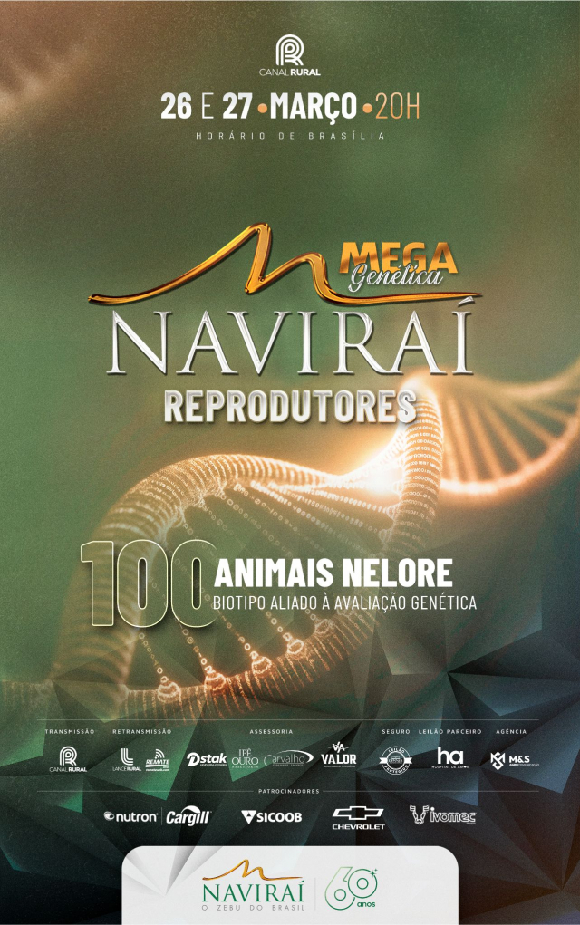 Mega Leilão Virtual Genética Naviraí - 2º Etapa Reprodutores