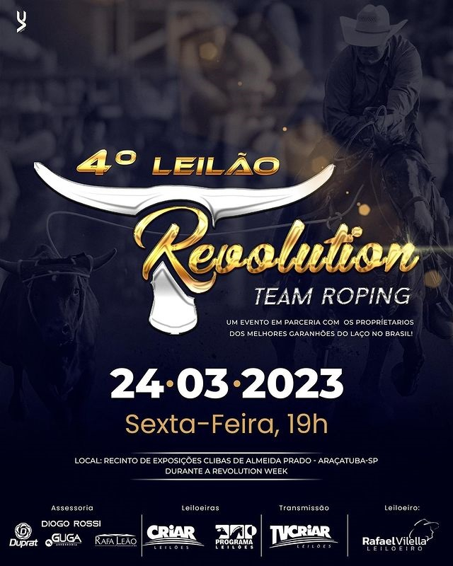 4° Leilão Revolution Team Roping