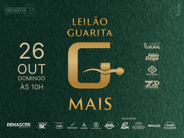 Leilão Virtual Guarita Mais