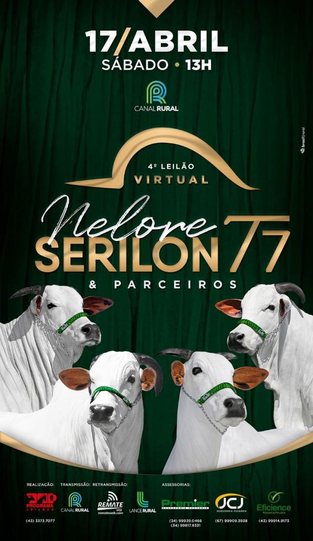 4° Leilão Virtual Nelore Serilon T7 & Parceiros