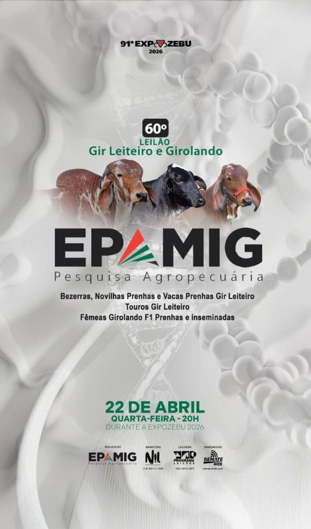 60º Leilão Gir Leiteiro e Girolando Epamig 2026