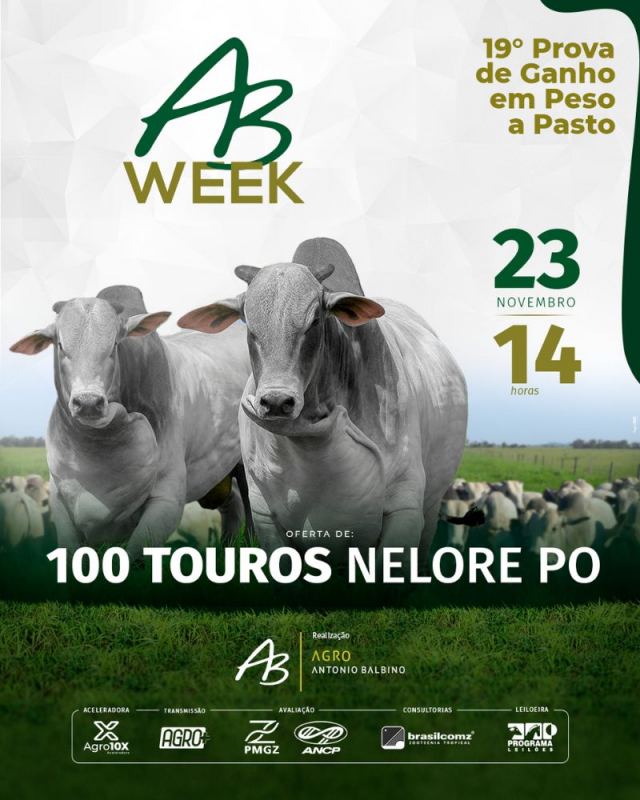 Leilão AB Week - 19º Prova de Ganho de Peso a Pasto