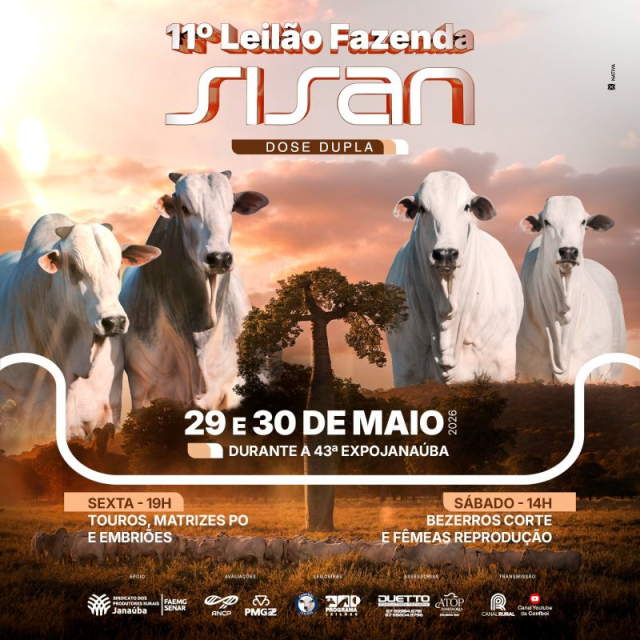 11º Leilão Fazenda Sisan - Dose Dupla