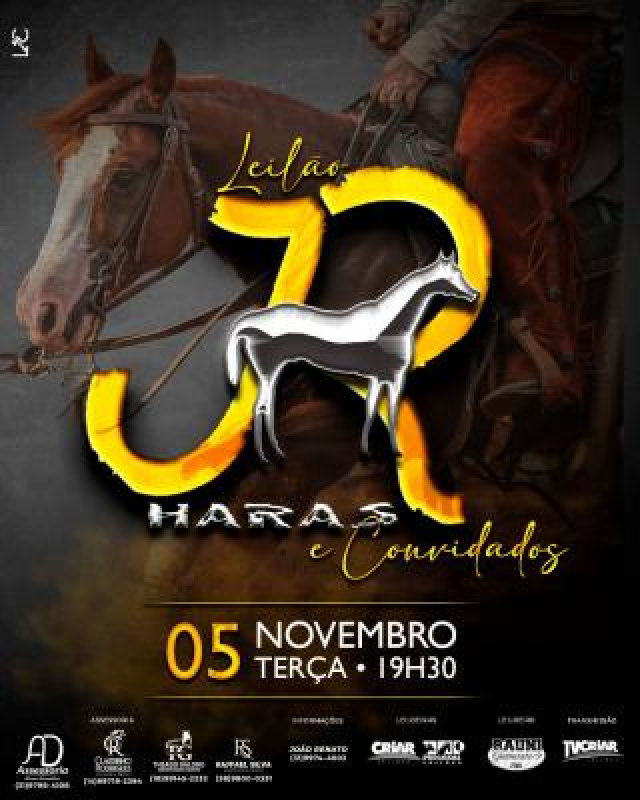 Leilão Virtual Haras JR e Convidados