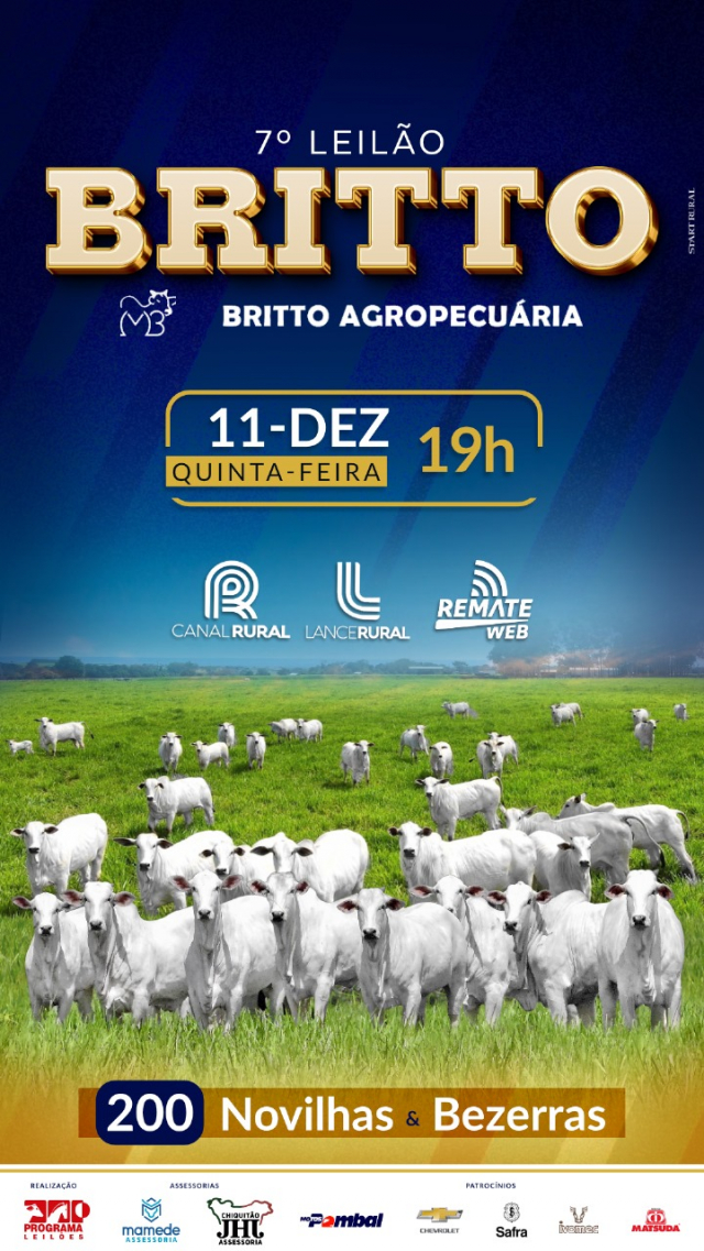 7º Leilão Virtual Britto Agropecuária