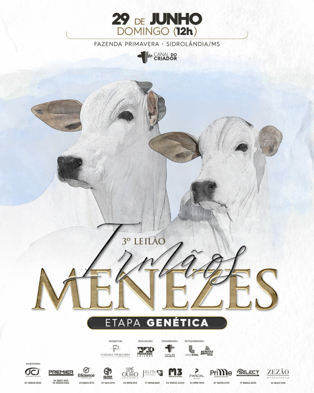 3º Leilão Irmãos Menezes - Genética