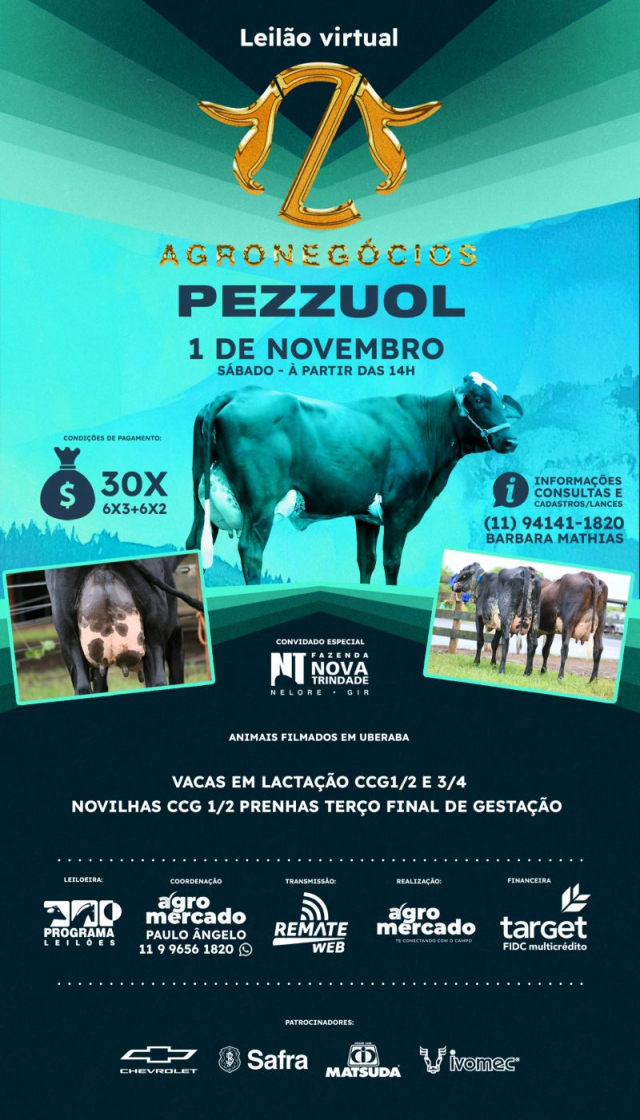 Leilão Virtual Agronegócios Pezzuol
