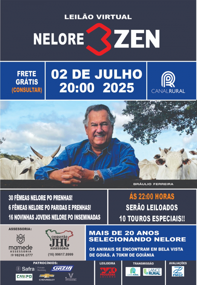 Leilão Virtual Nelore ZEN