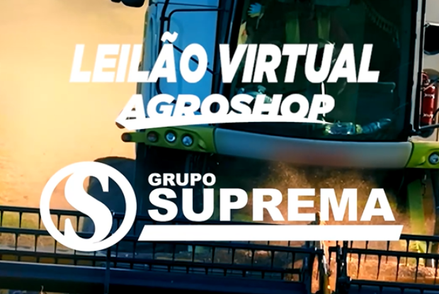 Leilão Virtual Agroshop oferece grandes oportunidades em máquinas agrícolas.